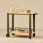 Hulst Outdoor Bar Cart - Teak
