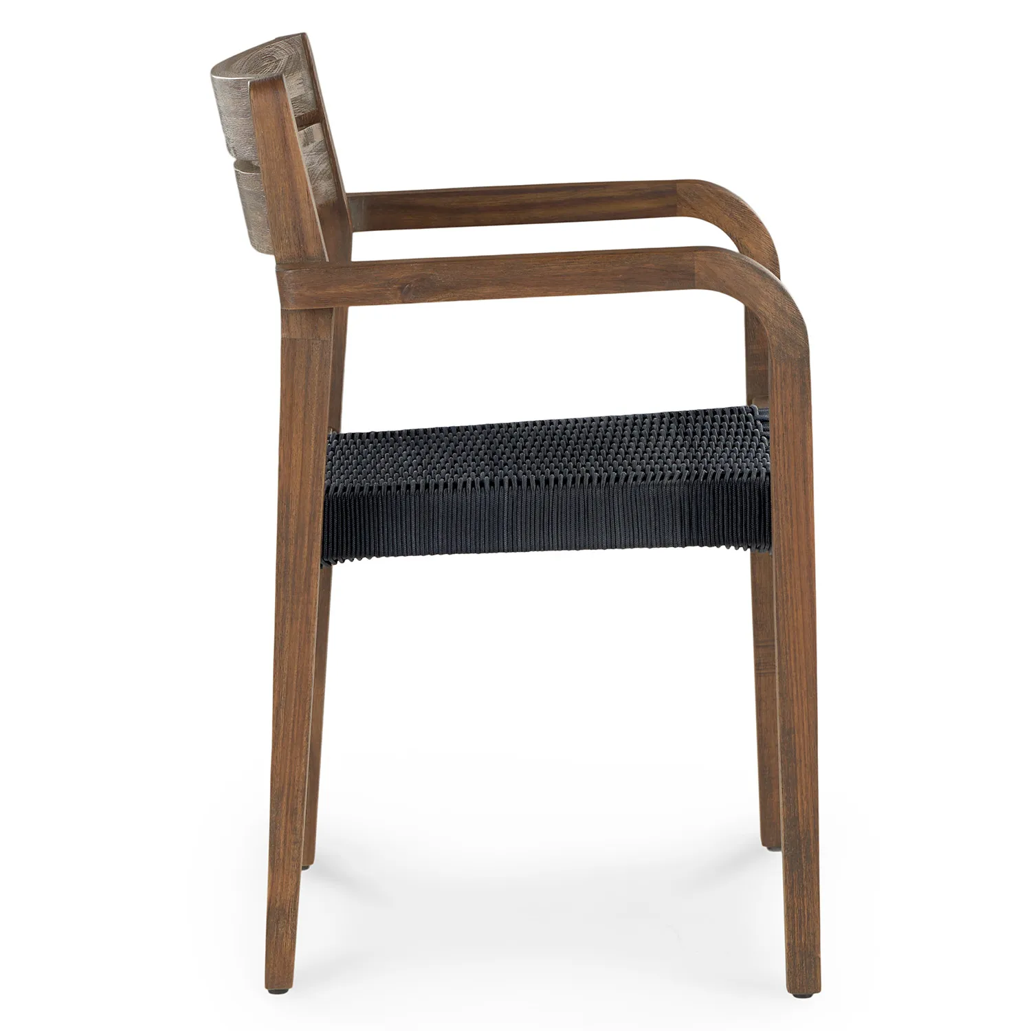Reyes Outdoor Stackable Dining Armchair - Classic Brown - Image 6