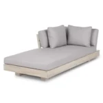 Lubek 69.25_ Outdoor Low Left Chaise Lounge - Beach Sand