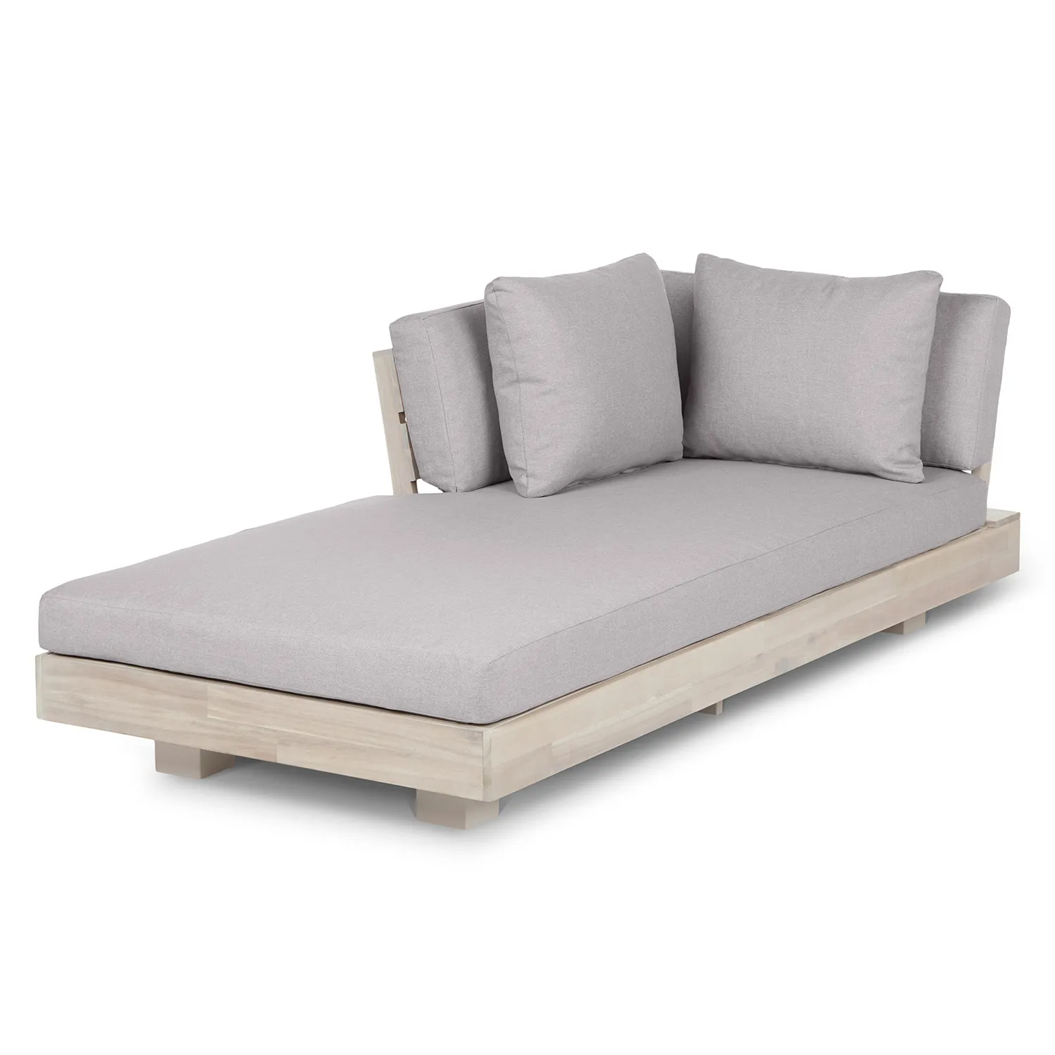 Lubek 69.25_ Outdoor Low Left Chaise Lounge - Beach Sand - Image 7