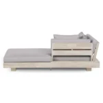 Lubek 69.25_ Outdoor Low Right Chaise Lounge - Beach Sand