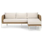 Aby 88_ Outdoor Reversible Sectional - Dravite Ivory