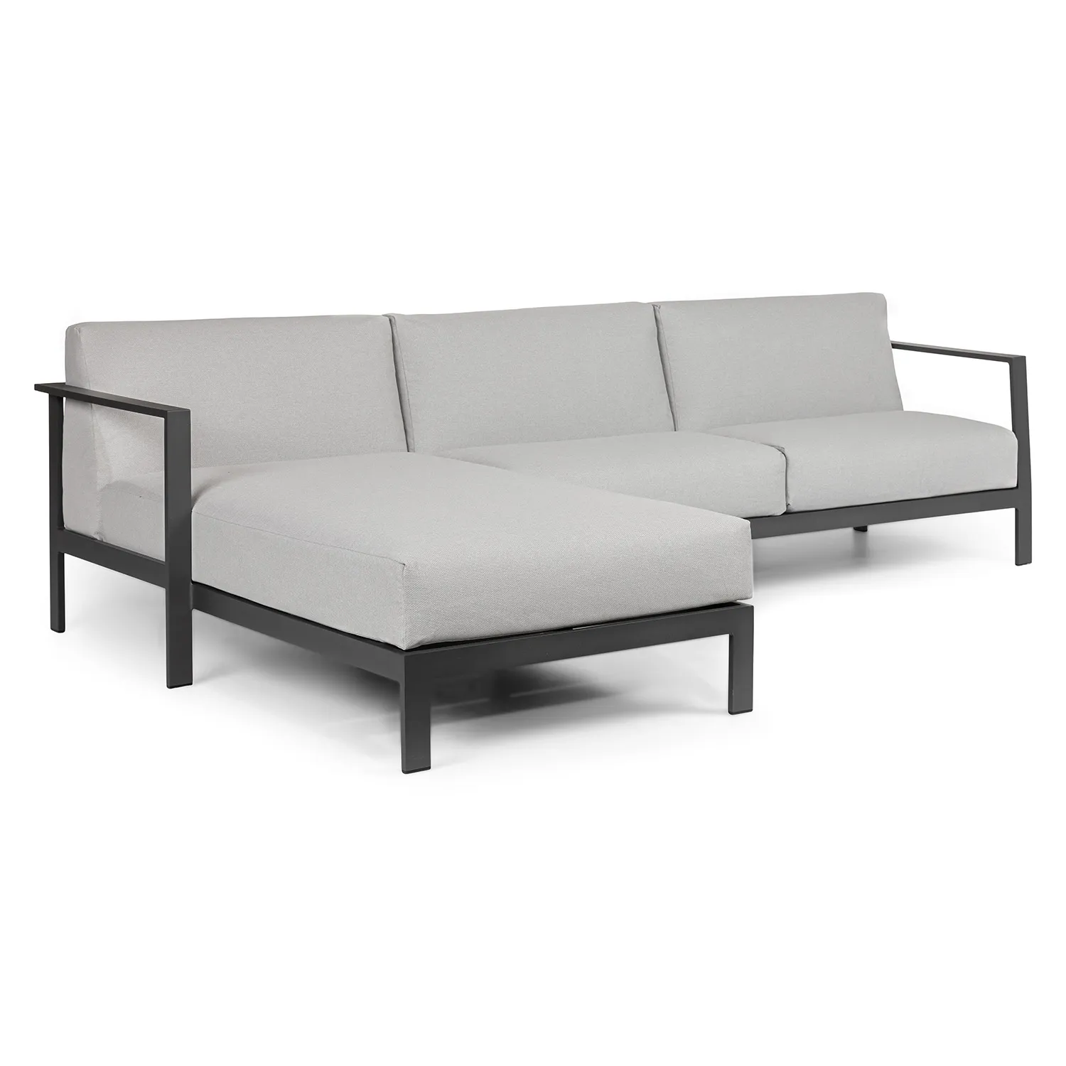 Burkel 105_ Outdoor Left Sectional - Cloudy Gray - Image 6