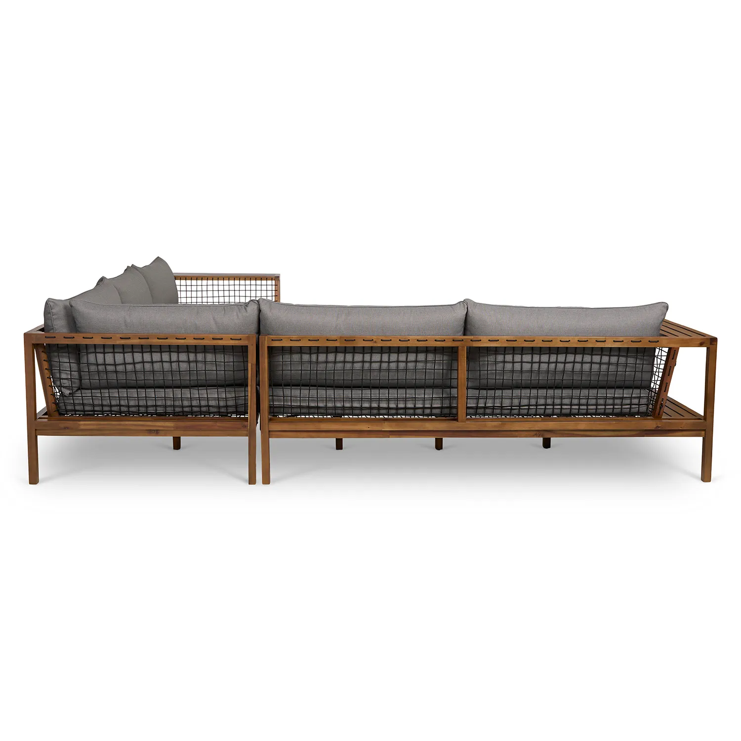 Callais 120_ Outdoor Sectional - Taupe Gray - Image 12