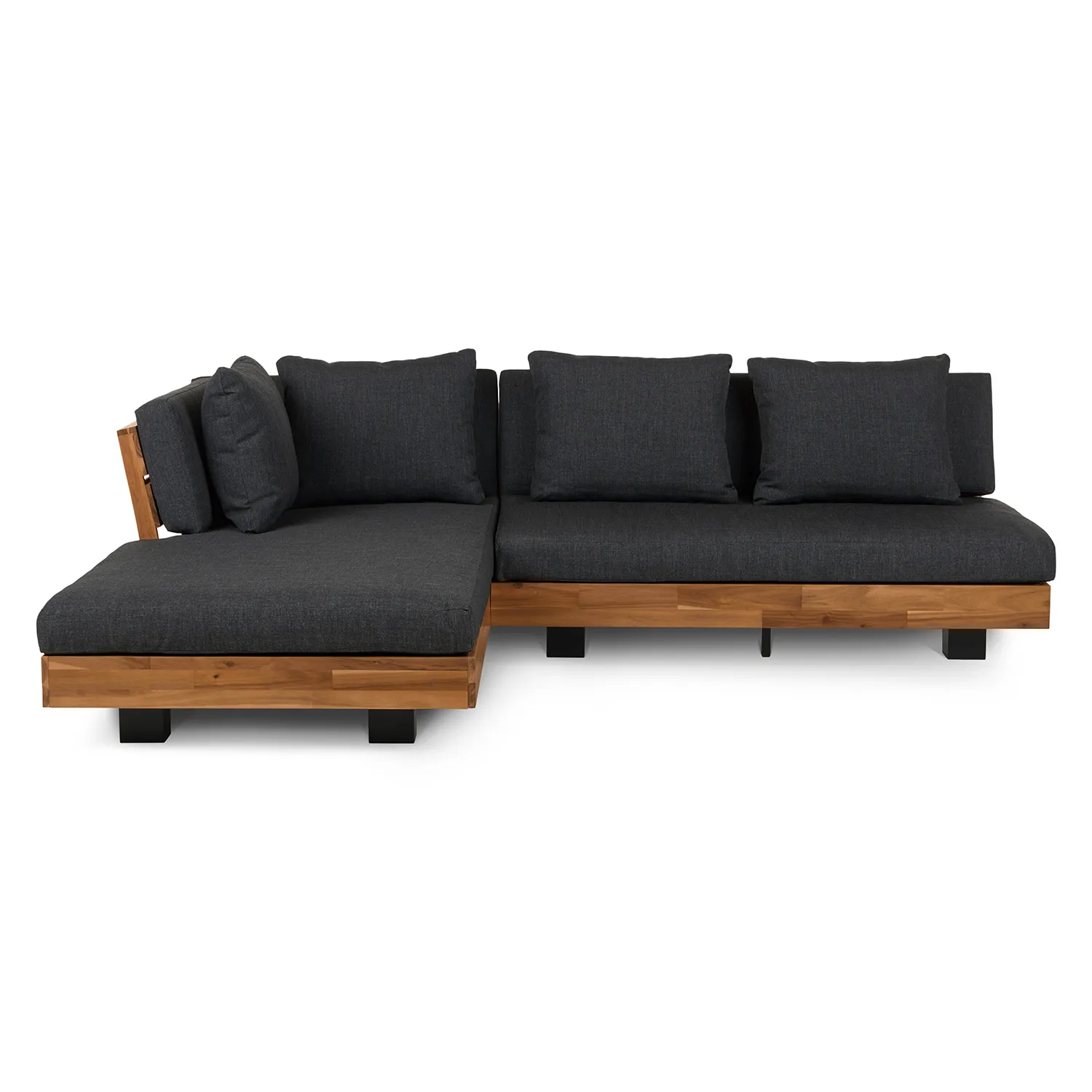Lubek 82.5_ Outdoor Low Left Sectional - Slate Gray - Image 5