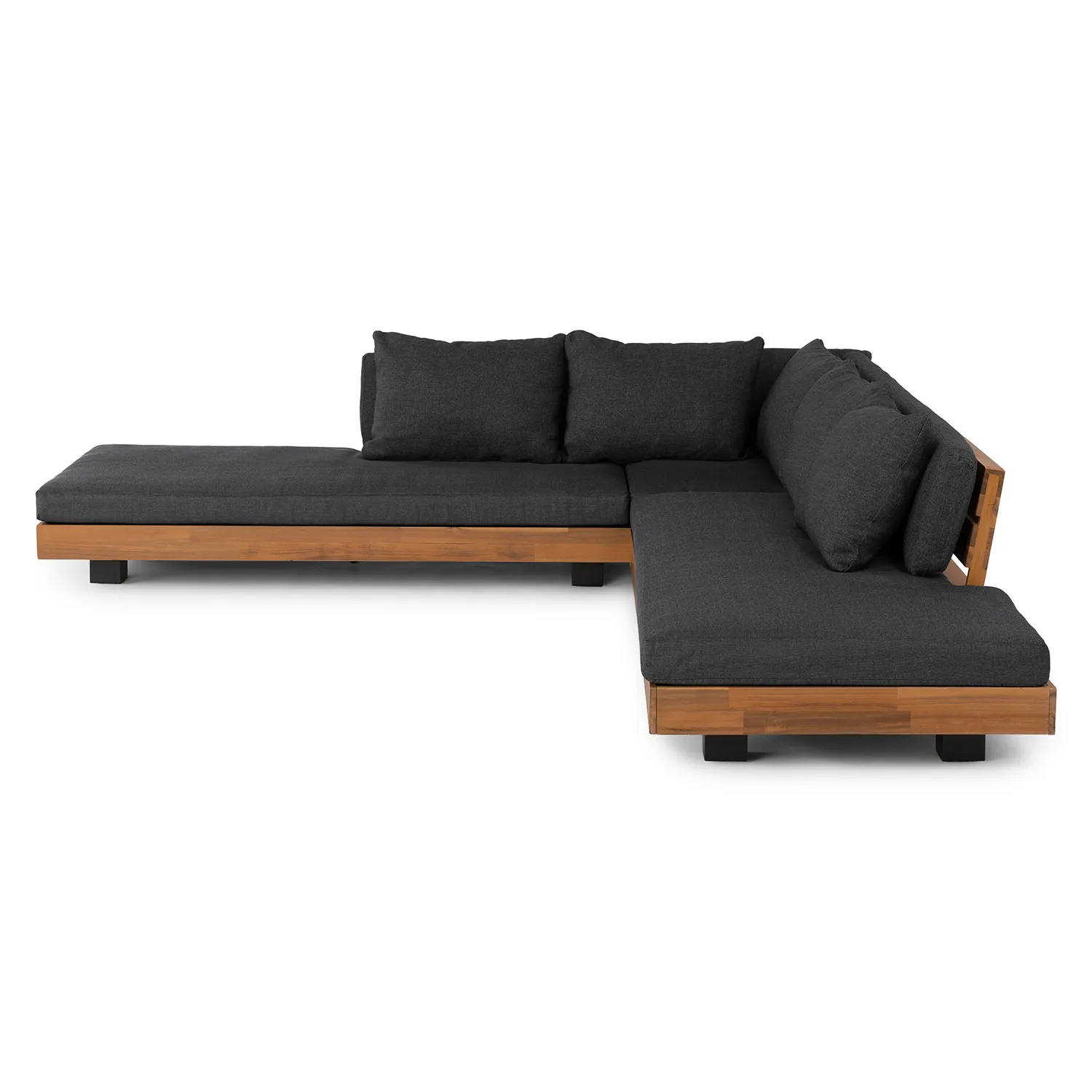 Lubek 100.5_ Outdoor Low Corner Sectional - Slate Gray - Image 3