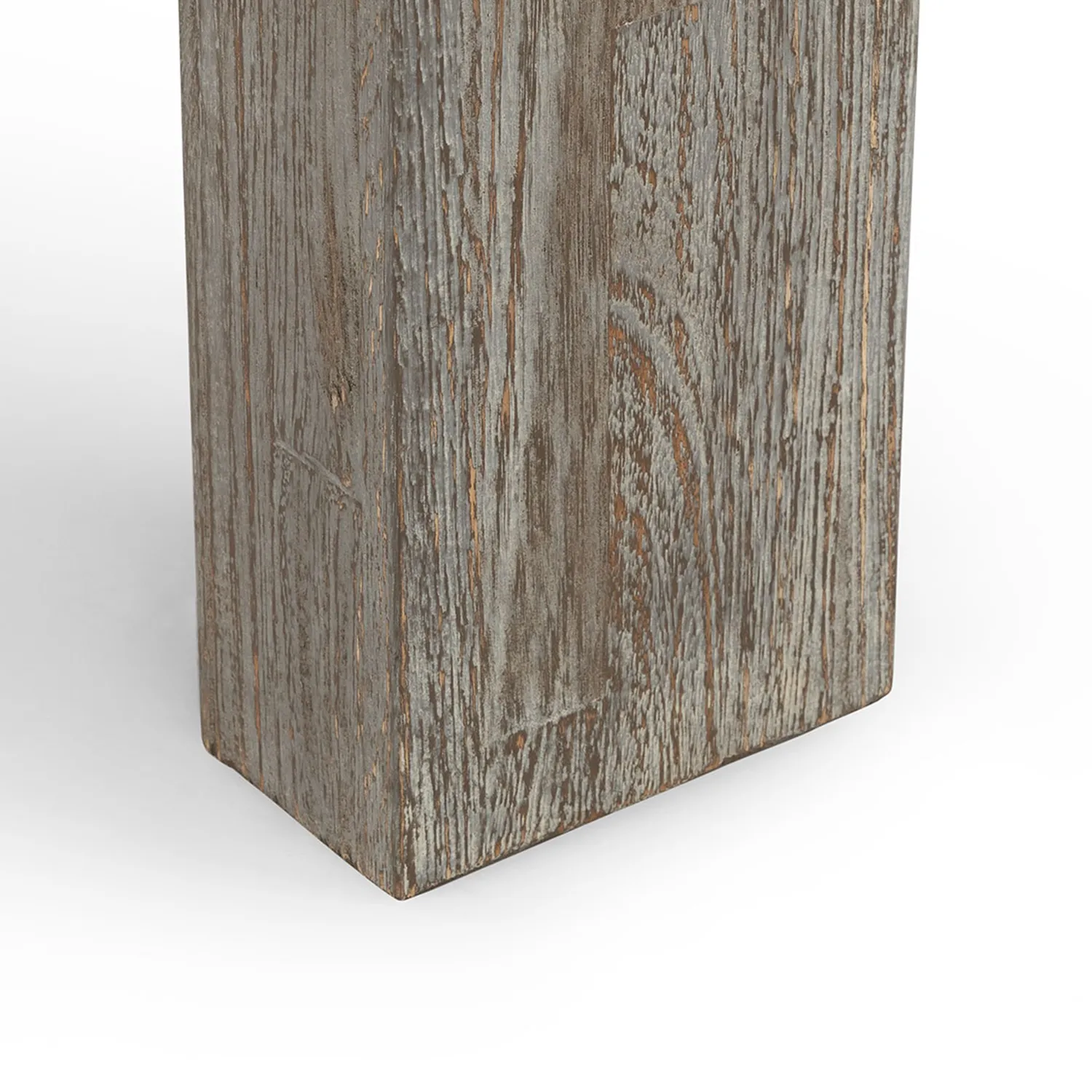 Atica 86.5_ Outdoor Dining Table - Washed Acacia - Image 5