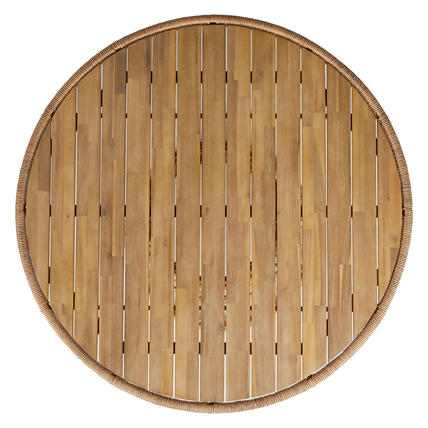 Calliope 54.5_ Outdoor Dining Table - Wicker - Image 4