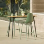 Latta Outdoor Bar Table - Slate Gray