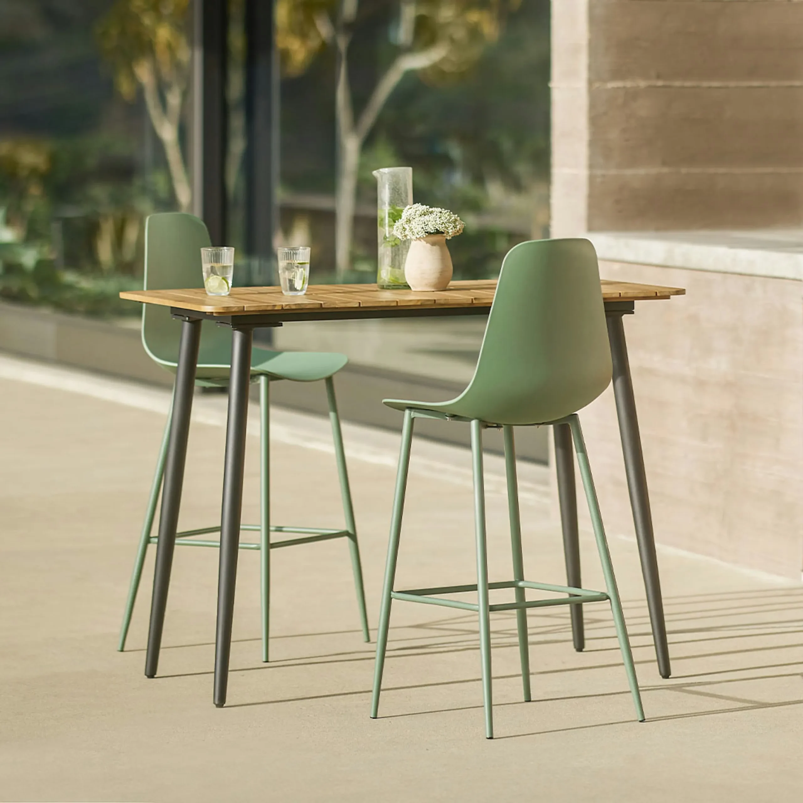 Latta Outdoor Bar Table - Slate Gray - Image 9