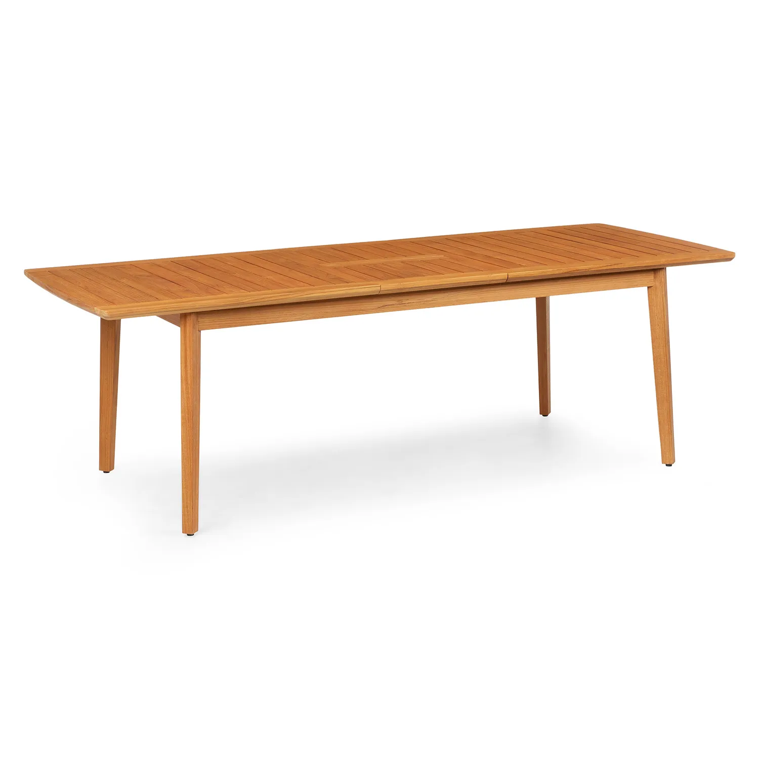 Marol 76.5_ - 95.5_ Outdoor Extendable Dining Table - Bronze Teak - Image 4