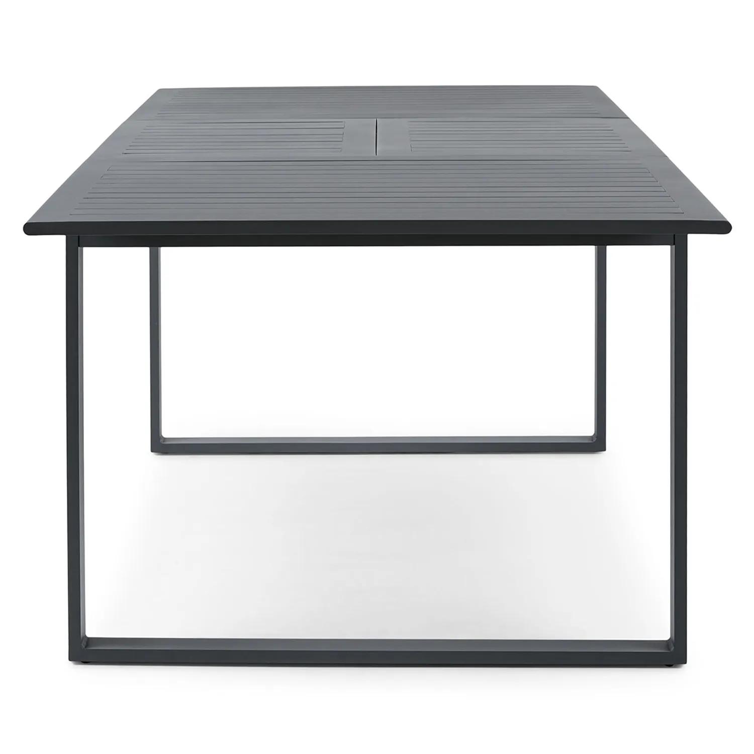 Ofer 56.5_ - 80.5_ Outdoor Extendable Dining Table - Dark Gray - Image 4