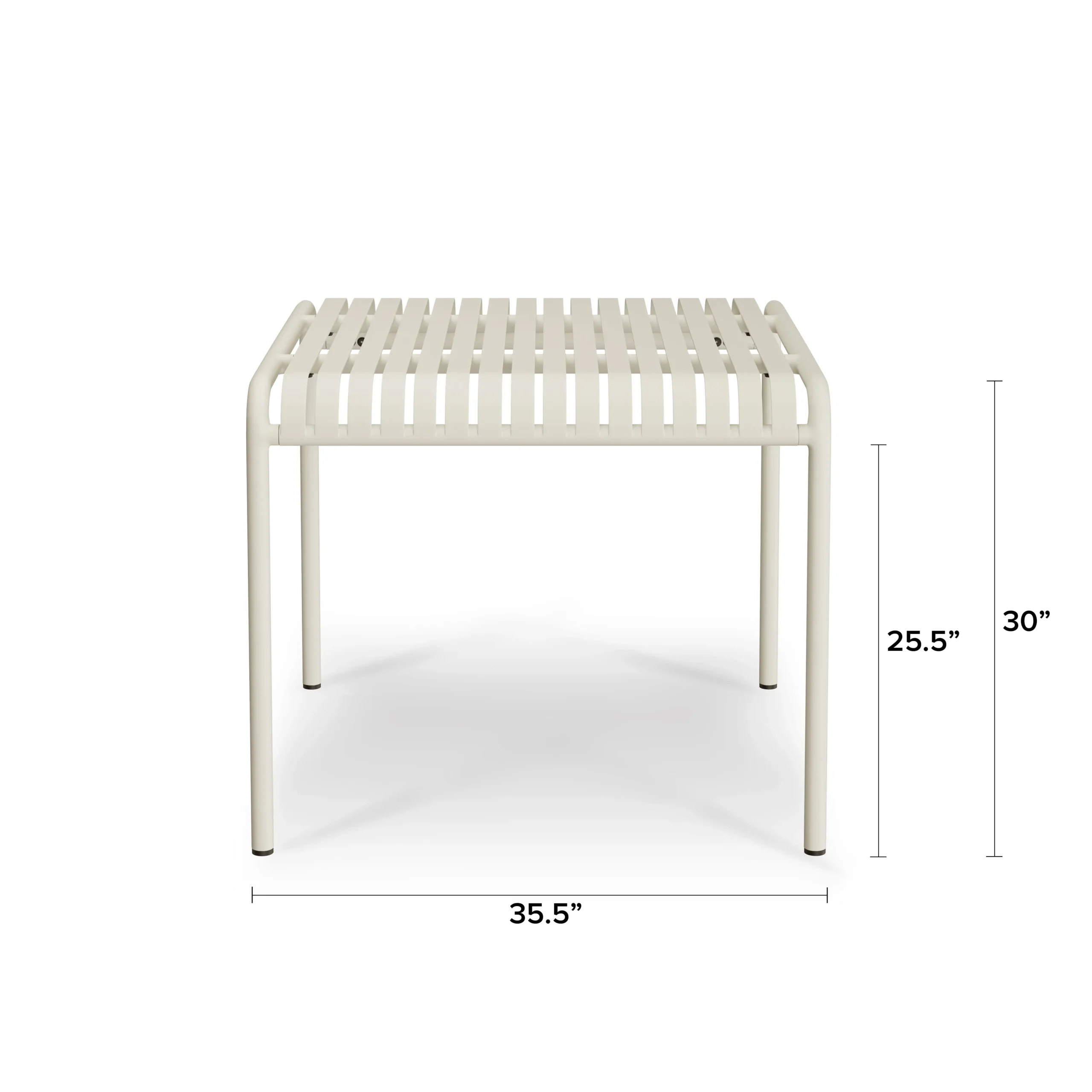 Sarek 35.5_ Outdoor Dining Table - Taupe - Image 2