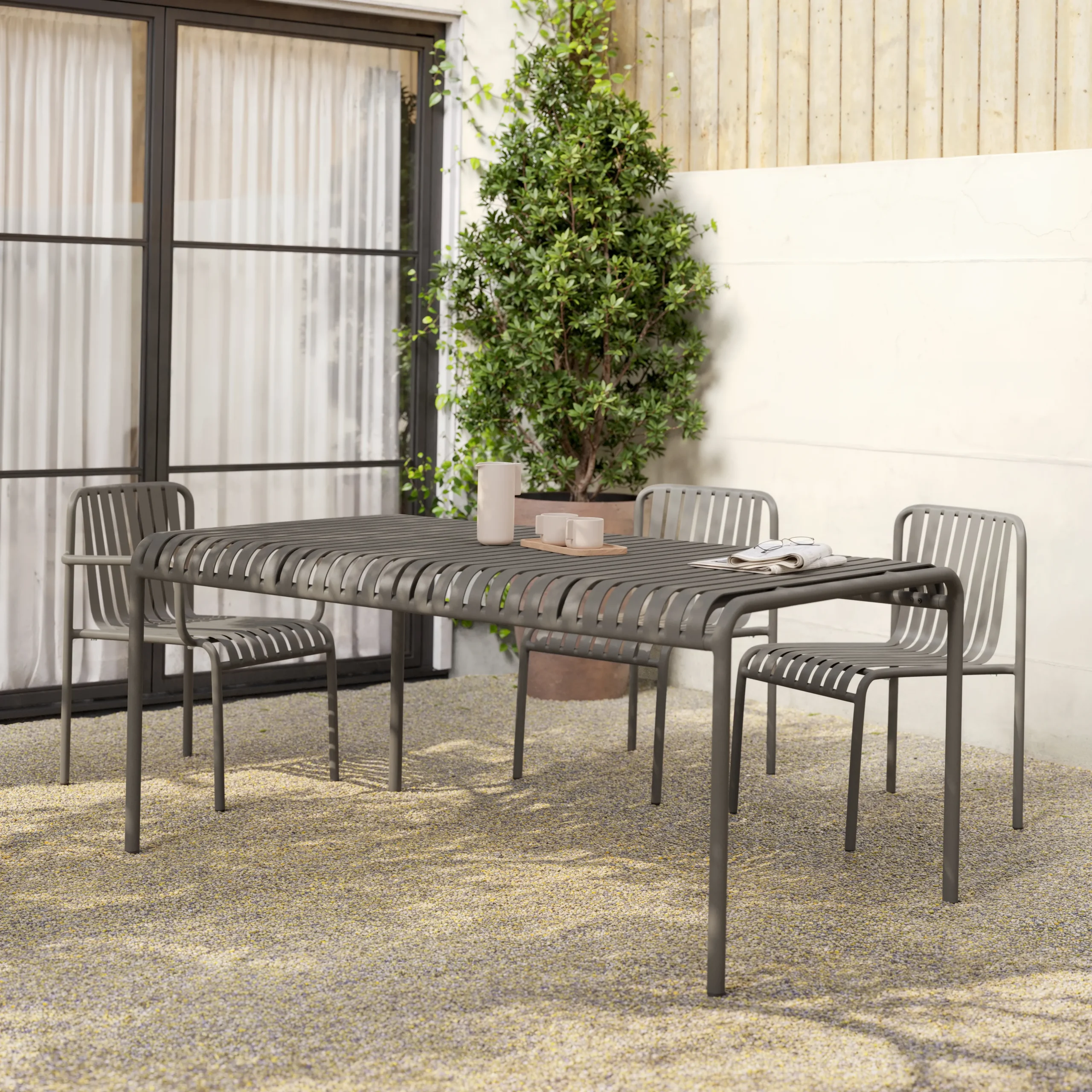 Sarek 67_ Outdoor Dining Table - Warm Stone