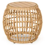 Calova Outdoor Side Table - Resin Wicker