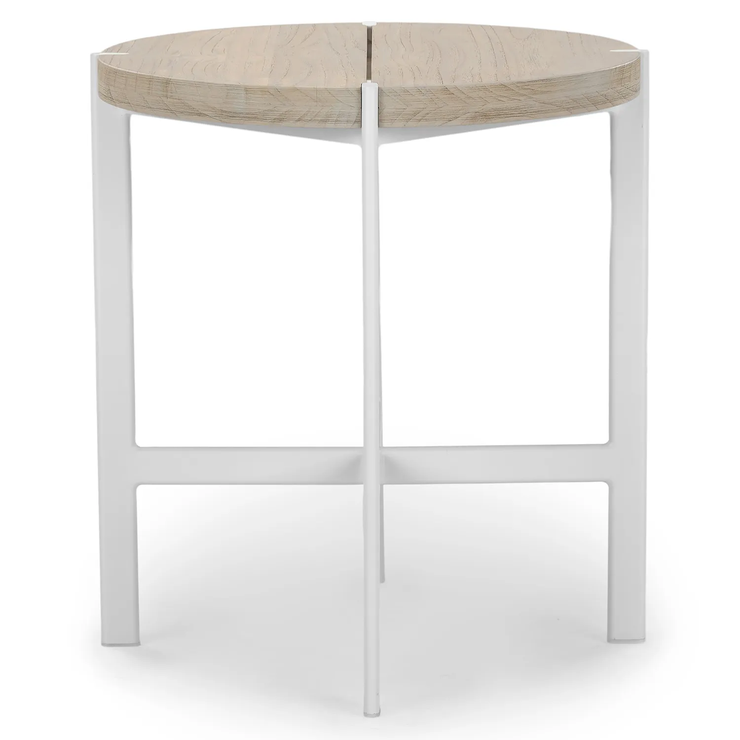 Haskel Outdoor Side Table - Driftwood Gray - Image 4