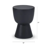Hendry Outdoor Side Table - Rosin Black
