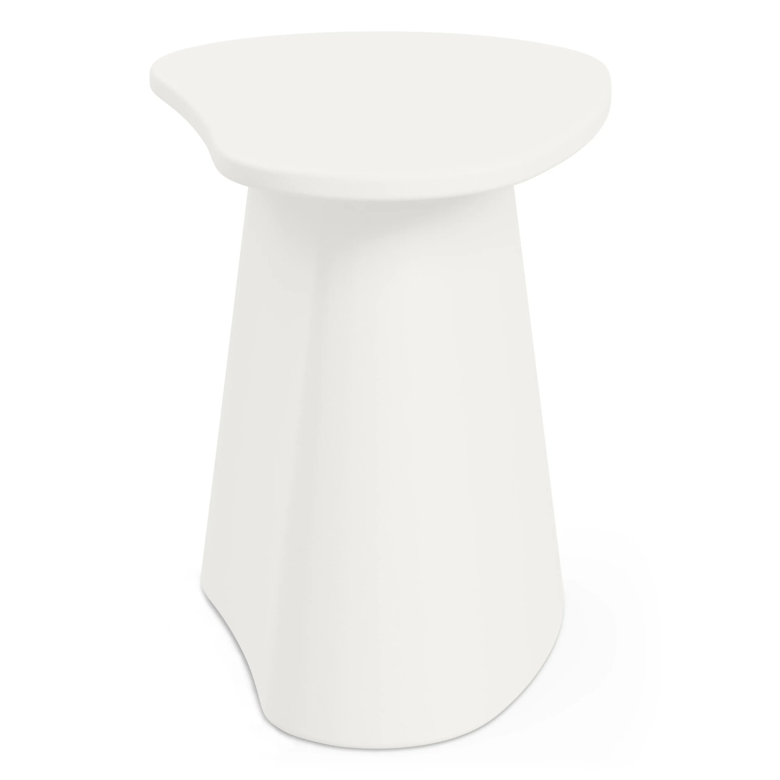Noora Outdoor Side Table - White - Image 3