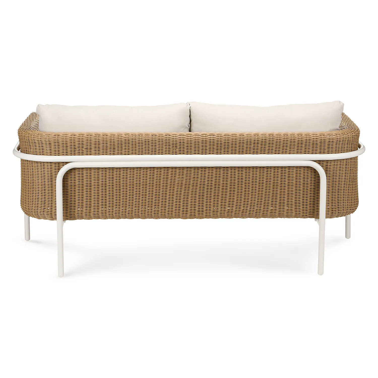 Aby 69.5_ Outdoor Loveseat Set - Dravite Ivory - Image 8