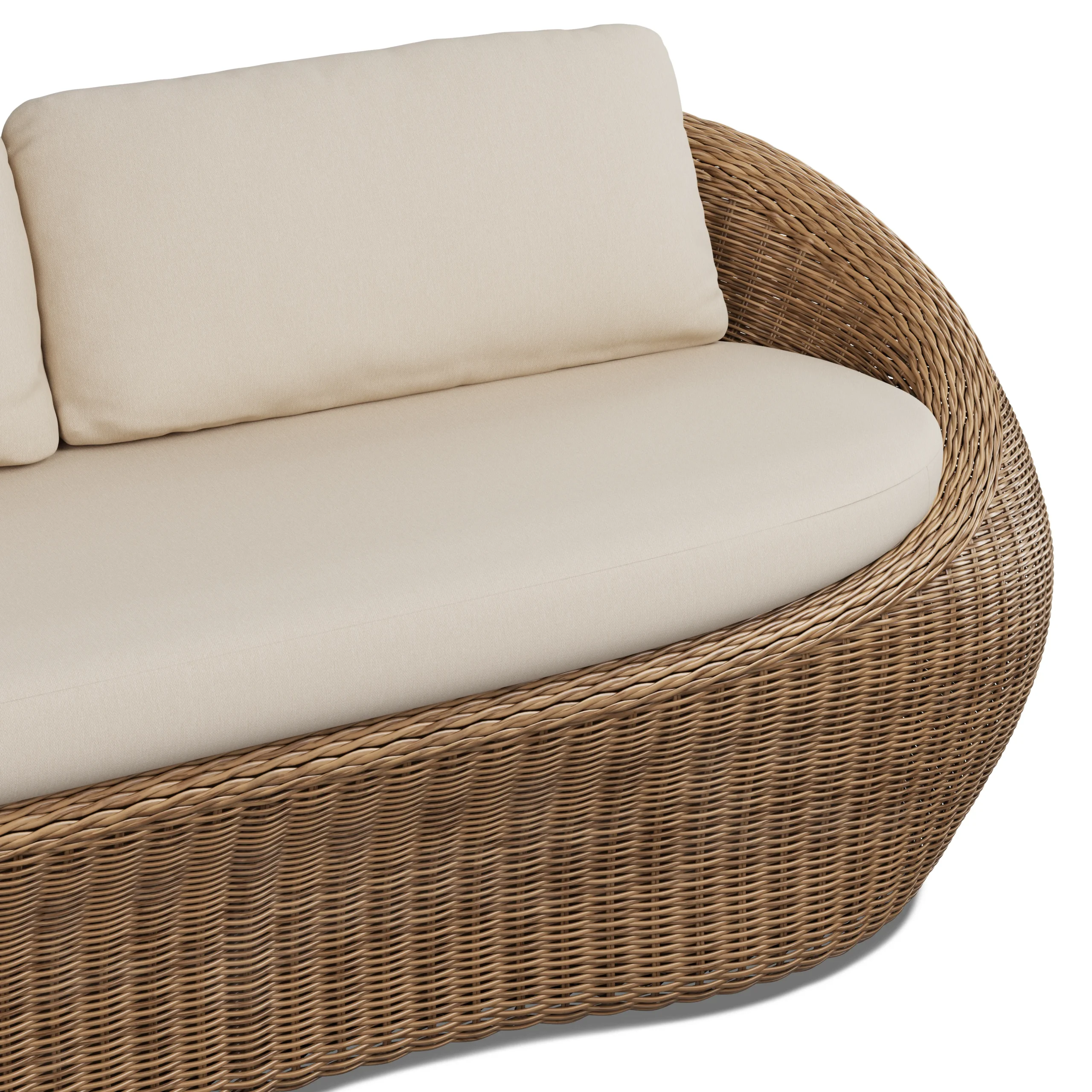 Avila 85.5_ Outdoor Sofa - Dravite Ivory - Image 6