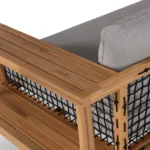 Callais 90.5_ Outdoor Sofa - Taupe Gray