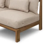 Cove 68.5_ Outdoor Armless Modular Loveseat - Basket Beige