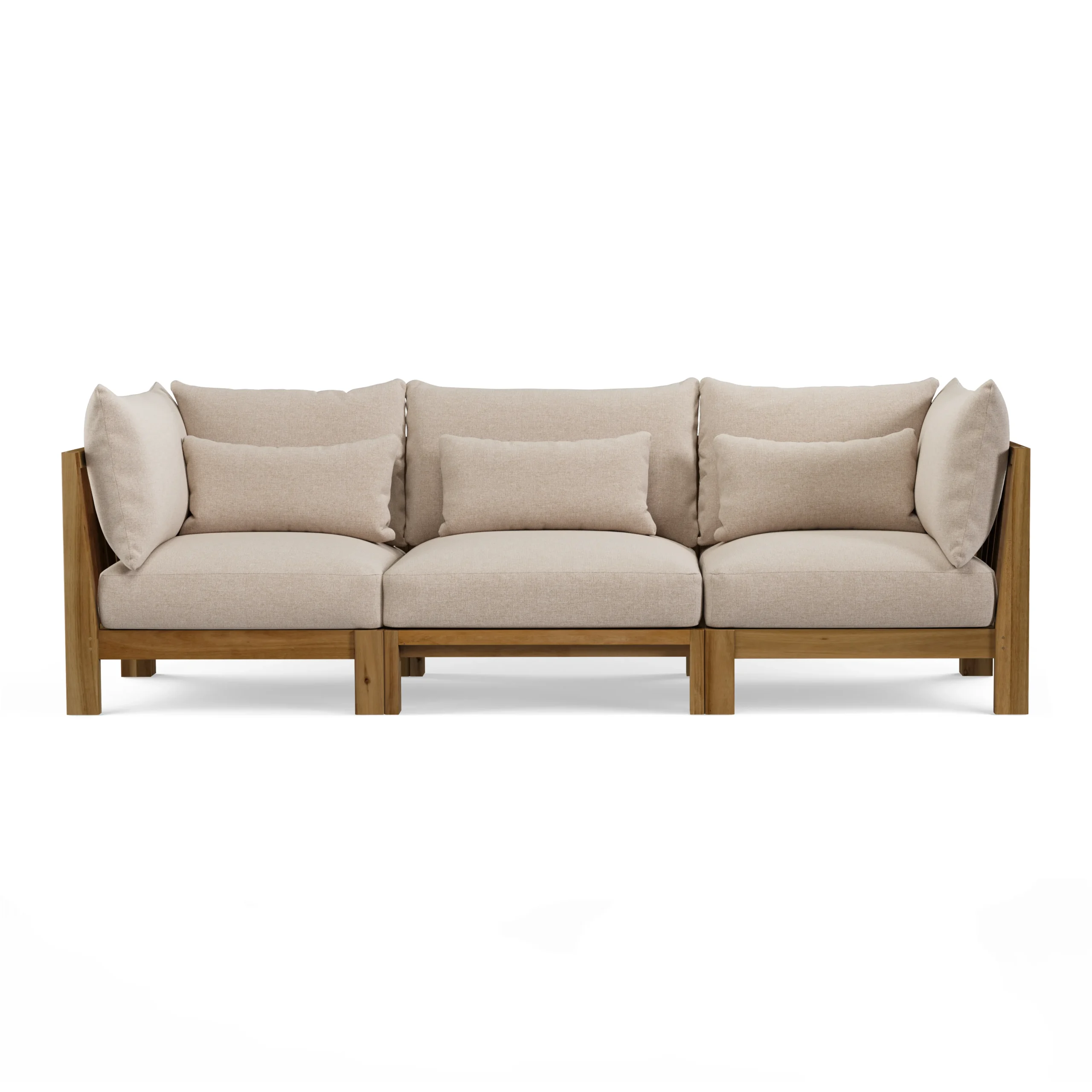Cove 102.75_ Outdoor Modular Sofa - Basket Beige - Image 10