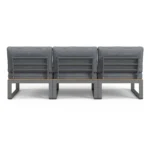 Kezia 84_ Outdoor Armless Modular Sofa - Whale Gray