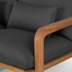 Laholm 88_ Outdoor Sofa Set - Dravite Black
