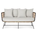 Onya 63.5_ Outdoor Loveseat - Lily White