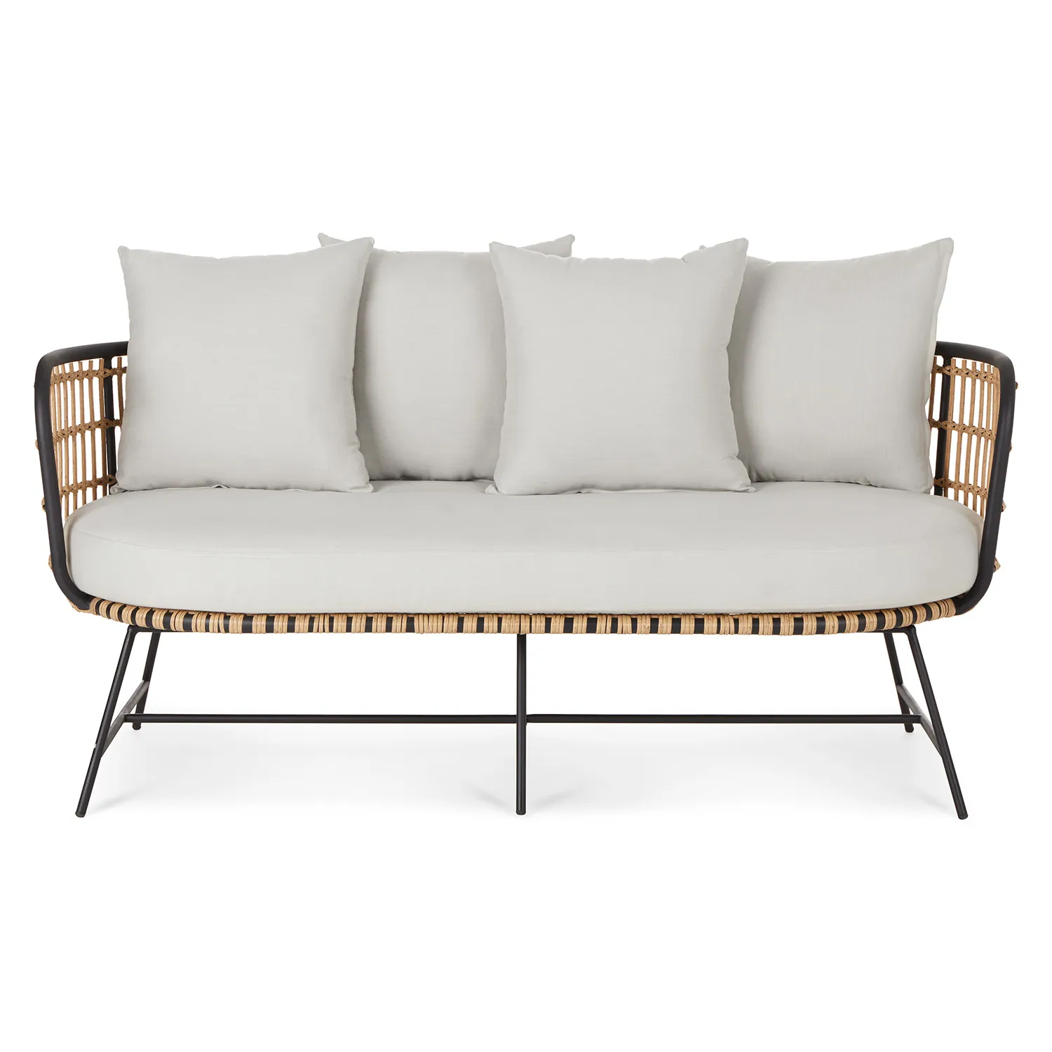 Onya 63.5_ Outdoor Loveseat - Lily White - Image 7