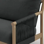 Rosa 80_ Outdoor Sofa - Dravite Black