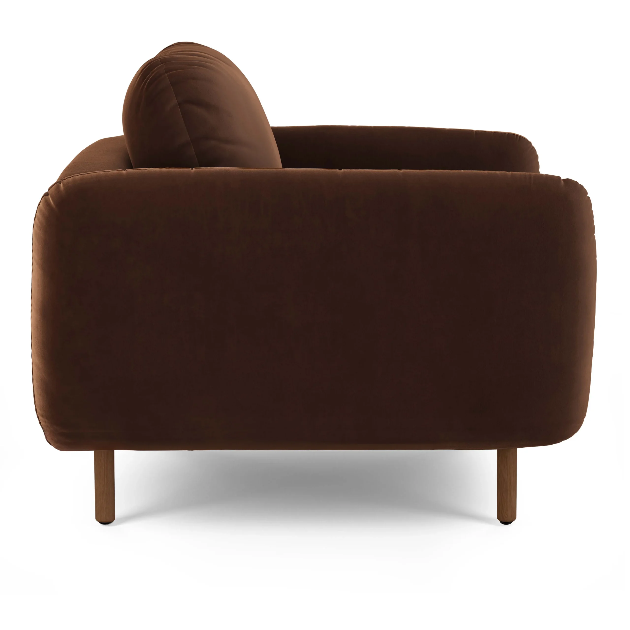 Sanders 37_ Velvet Lounge Chair - Plush Pacific Brown - Image 6