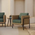Aby 33_ Outdoor Lounge Chair - Dravite Green
