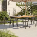Ari Outdoor Stackable Dining Chair - Black