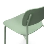 Ari Outdoor Stackable Dining Chair - Khaki Green
