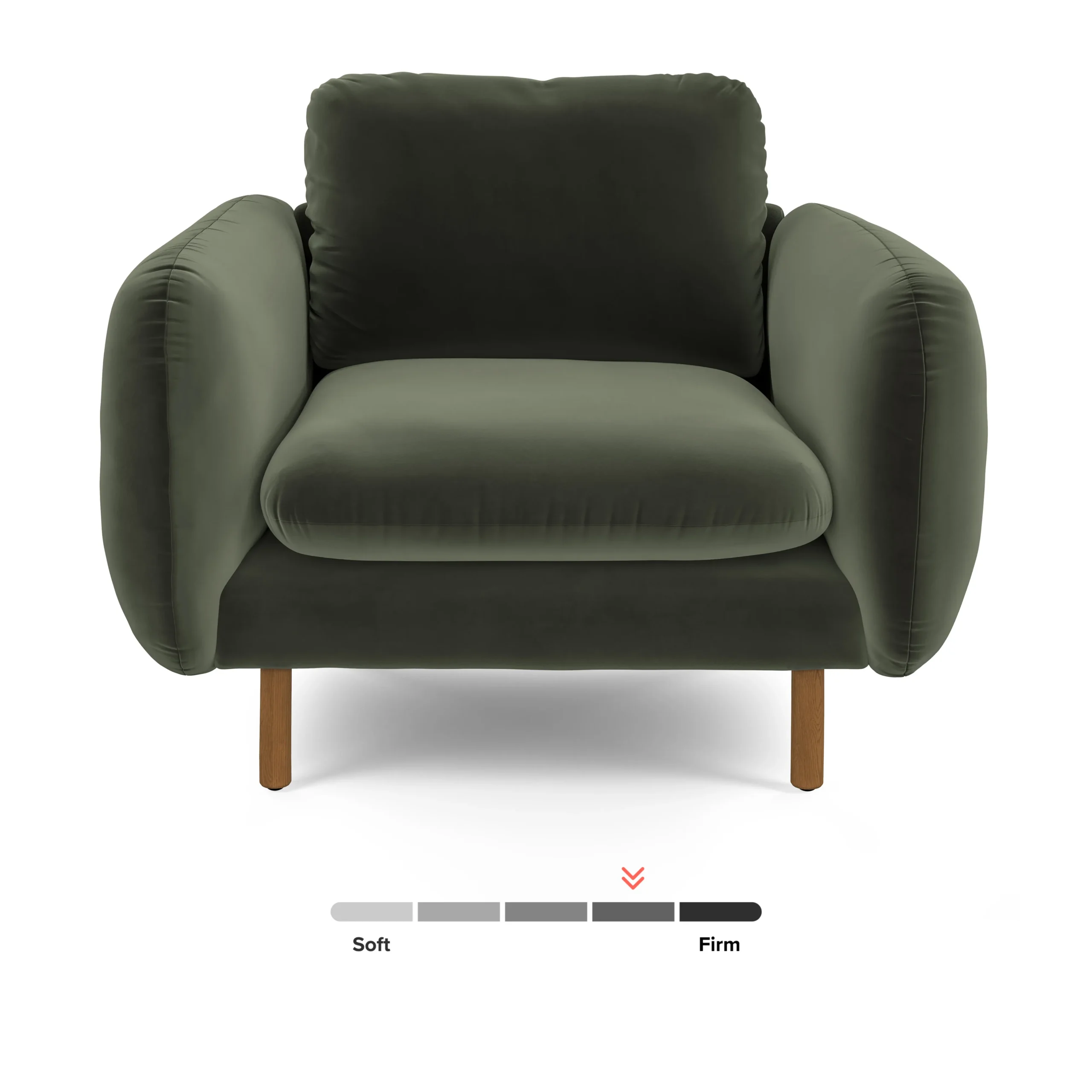 Sanders 37_ Velvet Lounge Chair - Plush Pacific Green - Image 11
