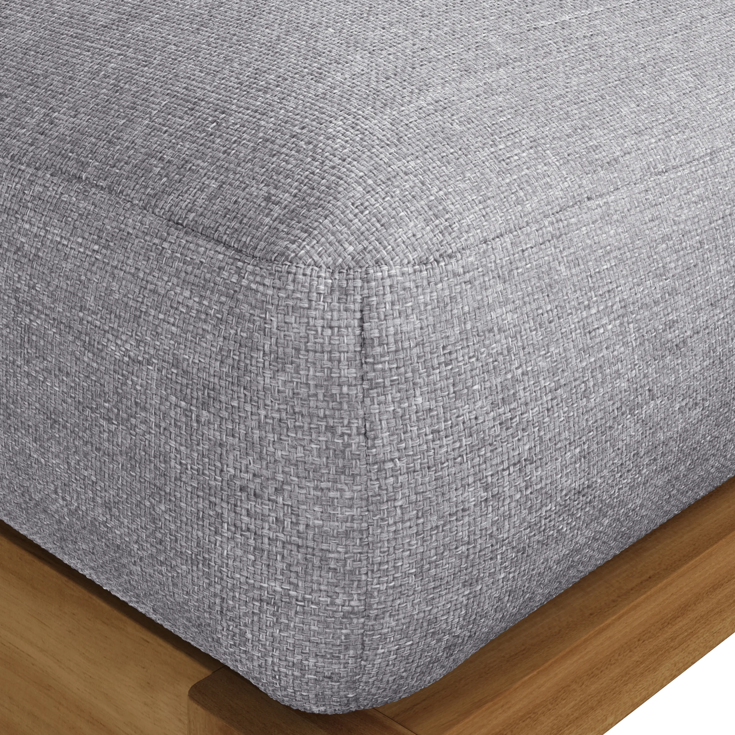Cove 34.25_ Outdoor Armless Chair Module - Basket Gray - Image 11