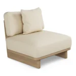 Daphne 34_ Outdoor Lounge Chair - Dravite Ivory