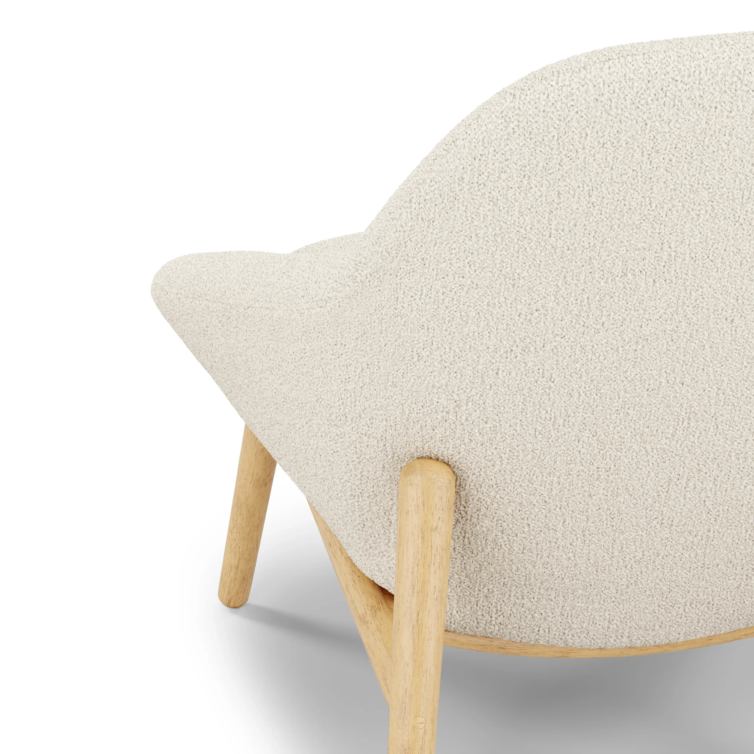 Sunny 32_ Lounge Chair - Ivory Wool Bouclé - Image 5