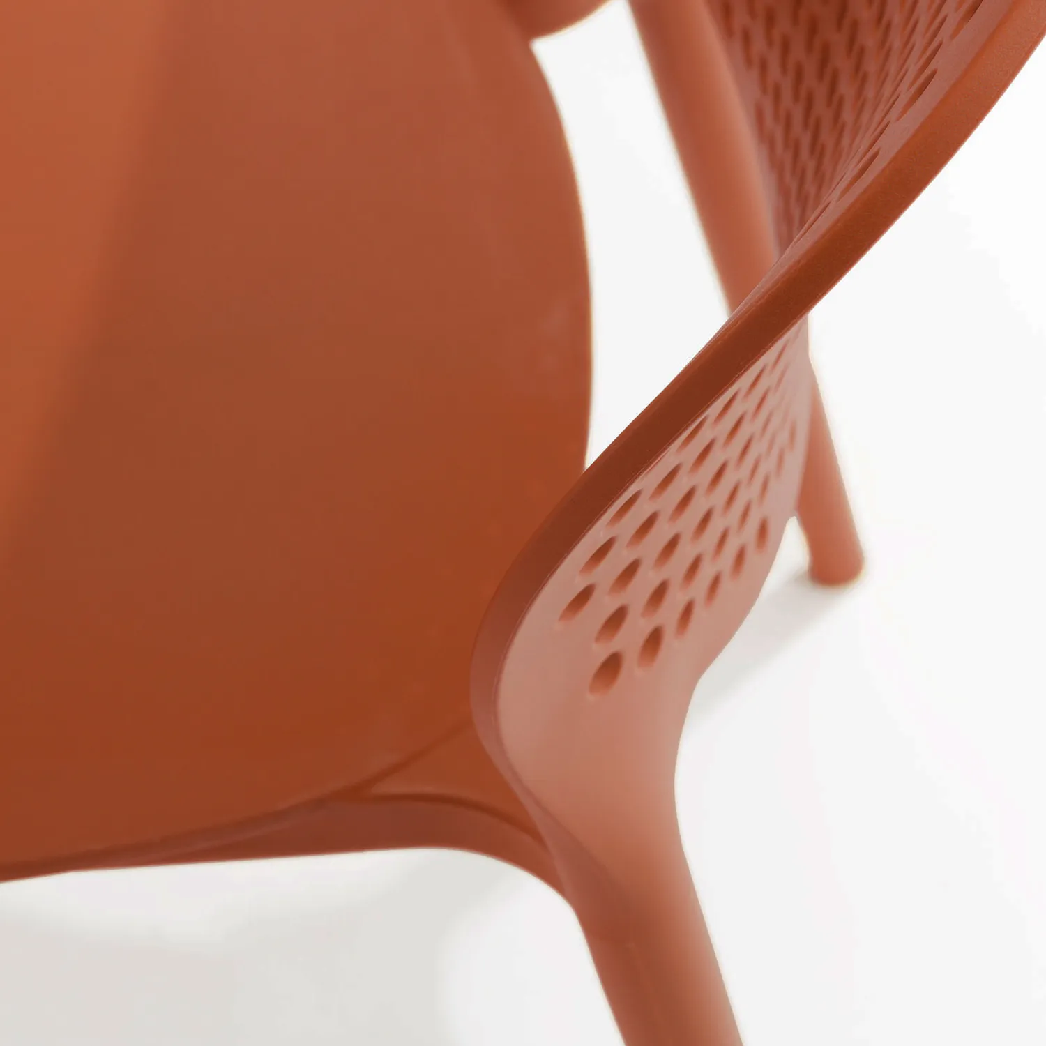 Dot Outdoor Stackable Dining Chair - Tanga Orange - Image 6