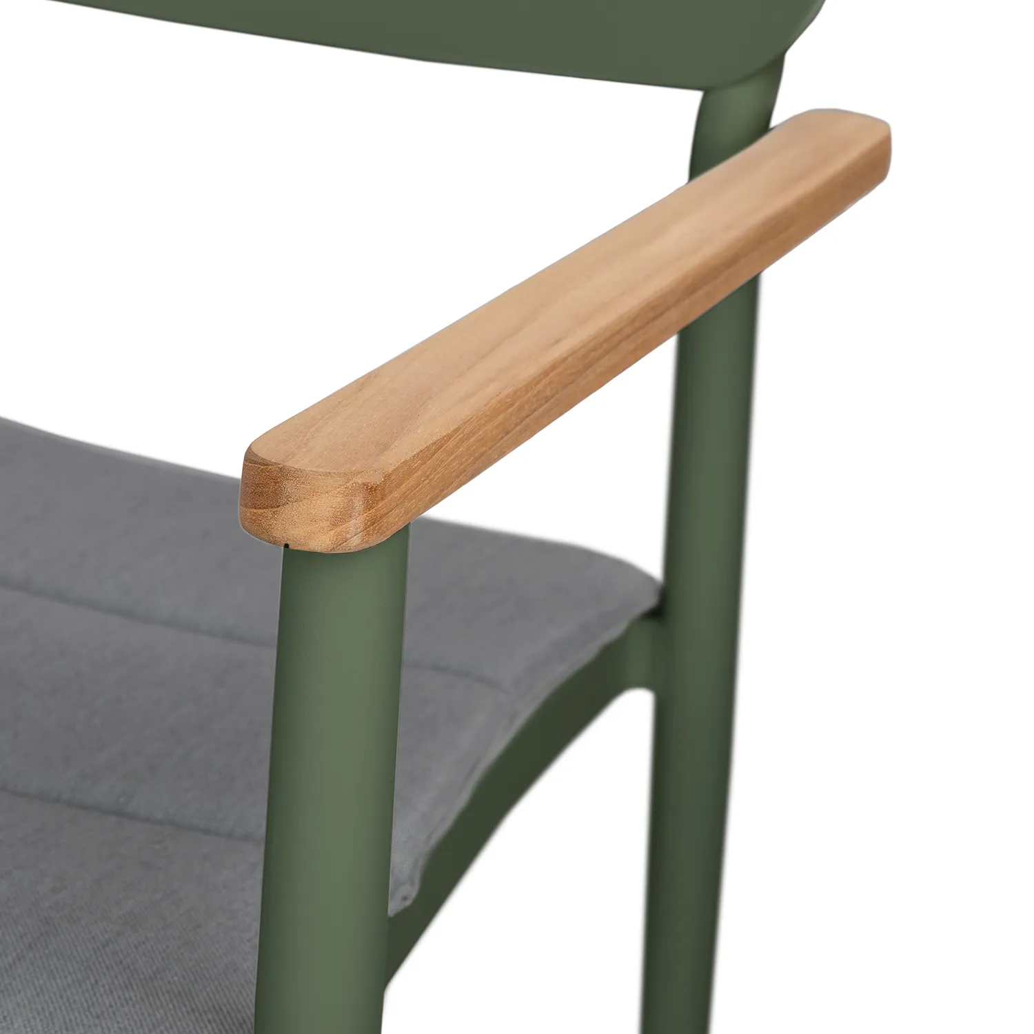 Elan Outdoor Stackable Dining Chair - Green - Image 5