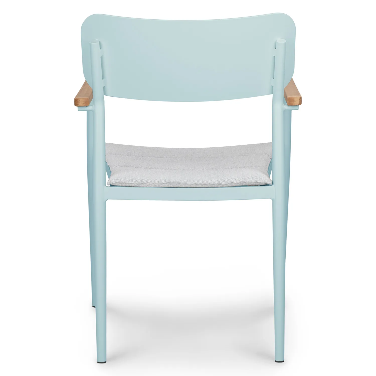 Elan Outdoor Stackable Dining Chair - Turquoise - Image 4