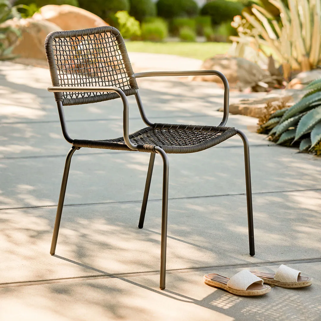 Manna Outdoor Dining Chair - Thunder Black