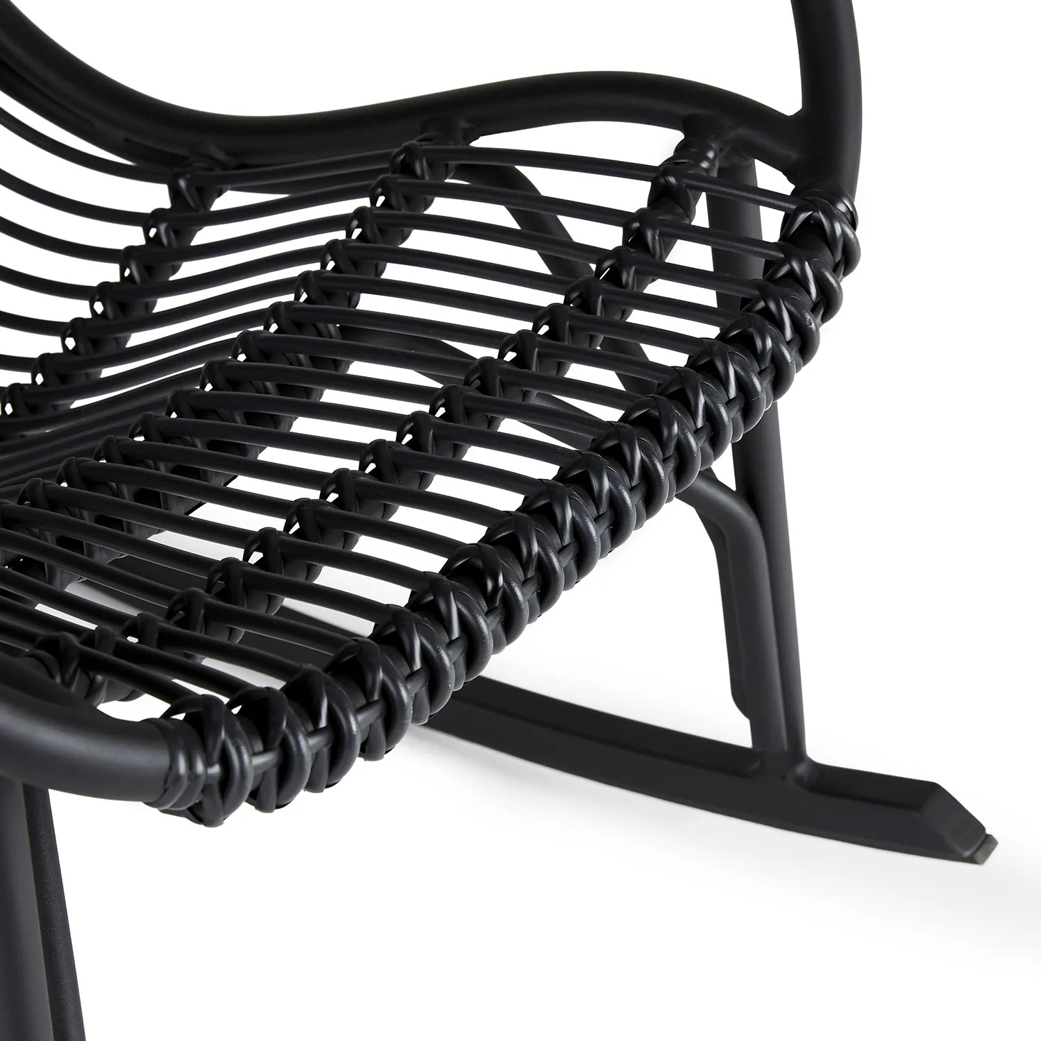 Medan 24.5_ Outdoor Rocking Lounge Chair - Graphite - Image 3