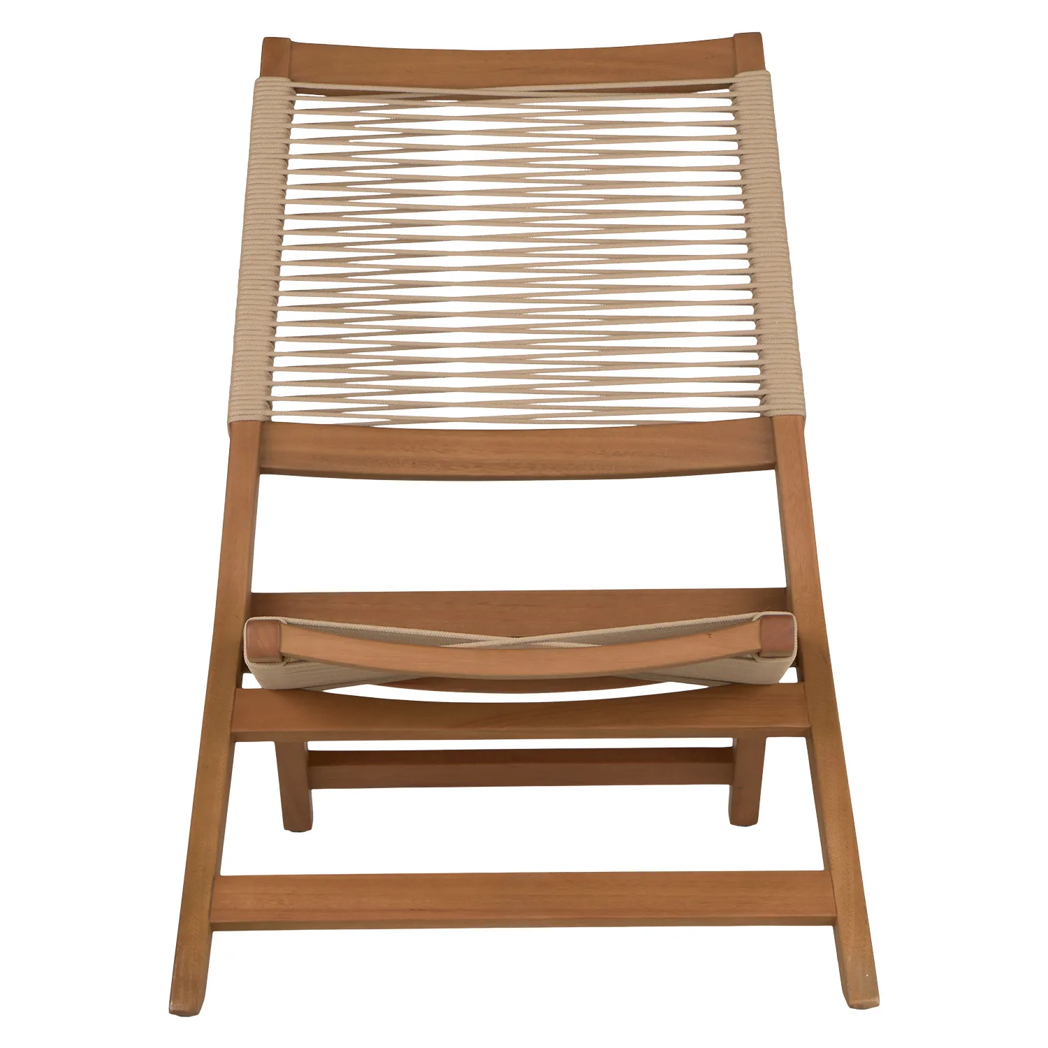 Santo 25.5_ Outdoor Folding Lounge Chair - Ecru - Image 8