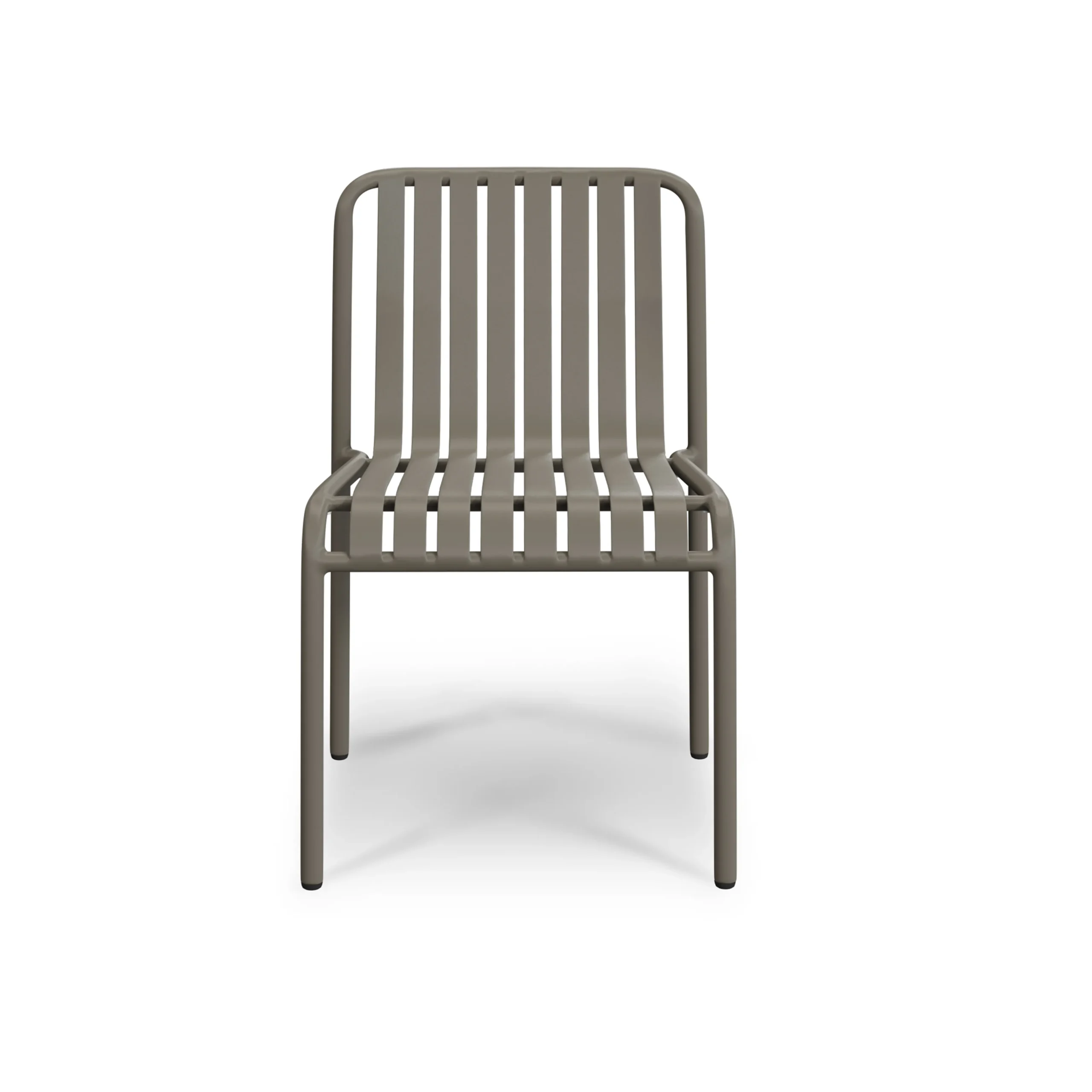 Sarek Outdoor Stackable Dining Chair - Warm Stone - Image 3
