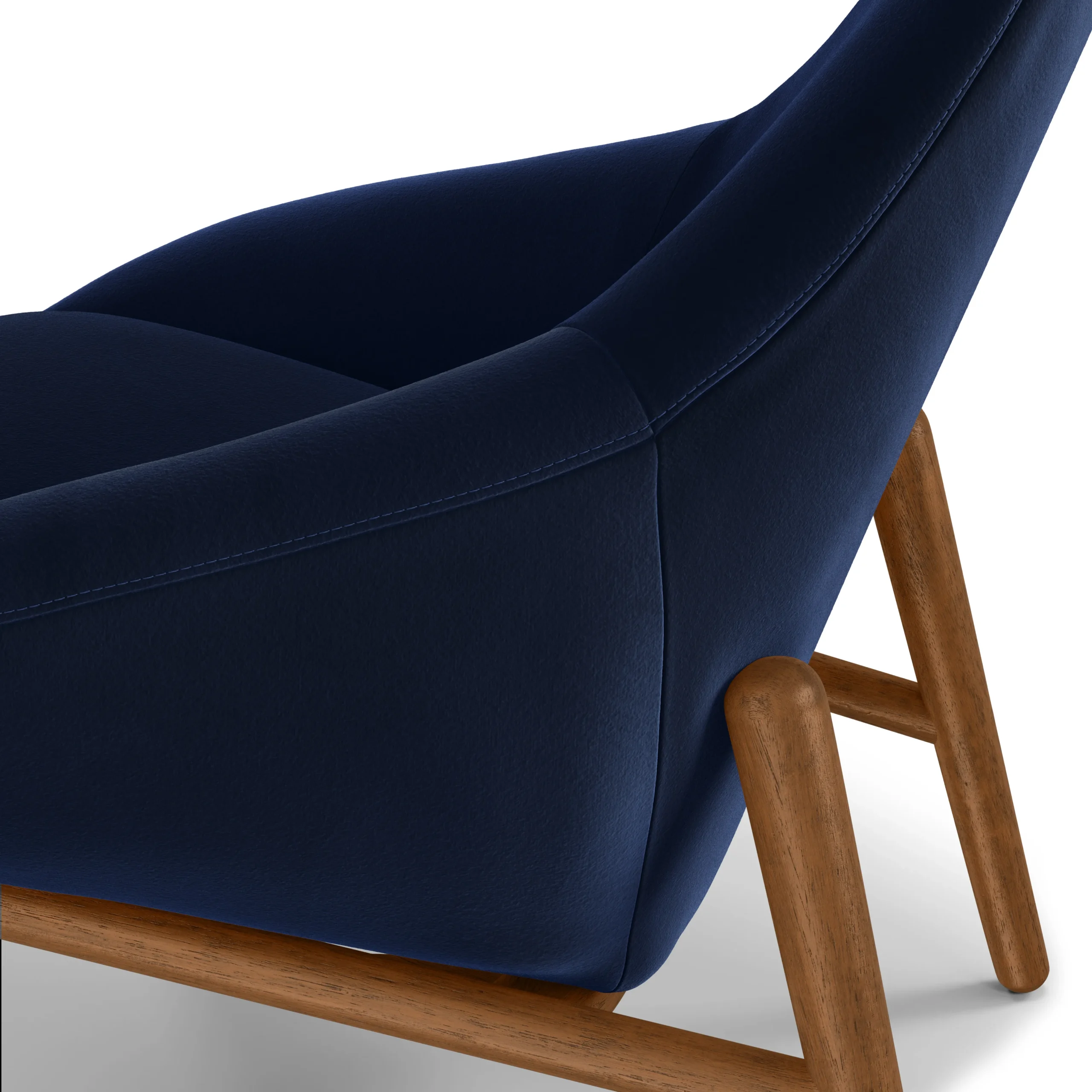 Sunny 32_ Velvet Lounge Chair - Hale Ink - Image 6