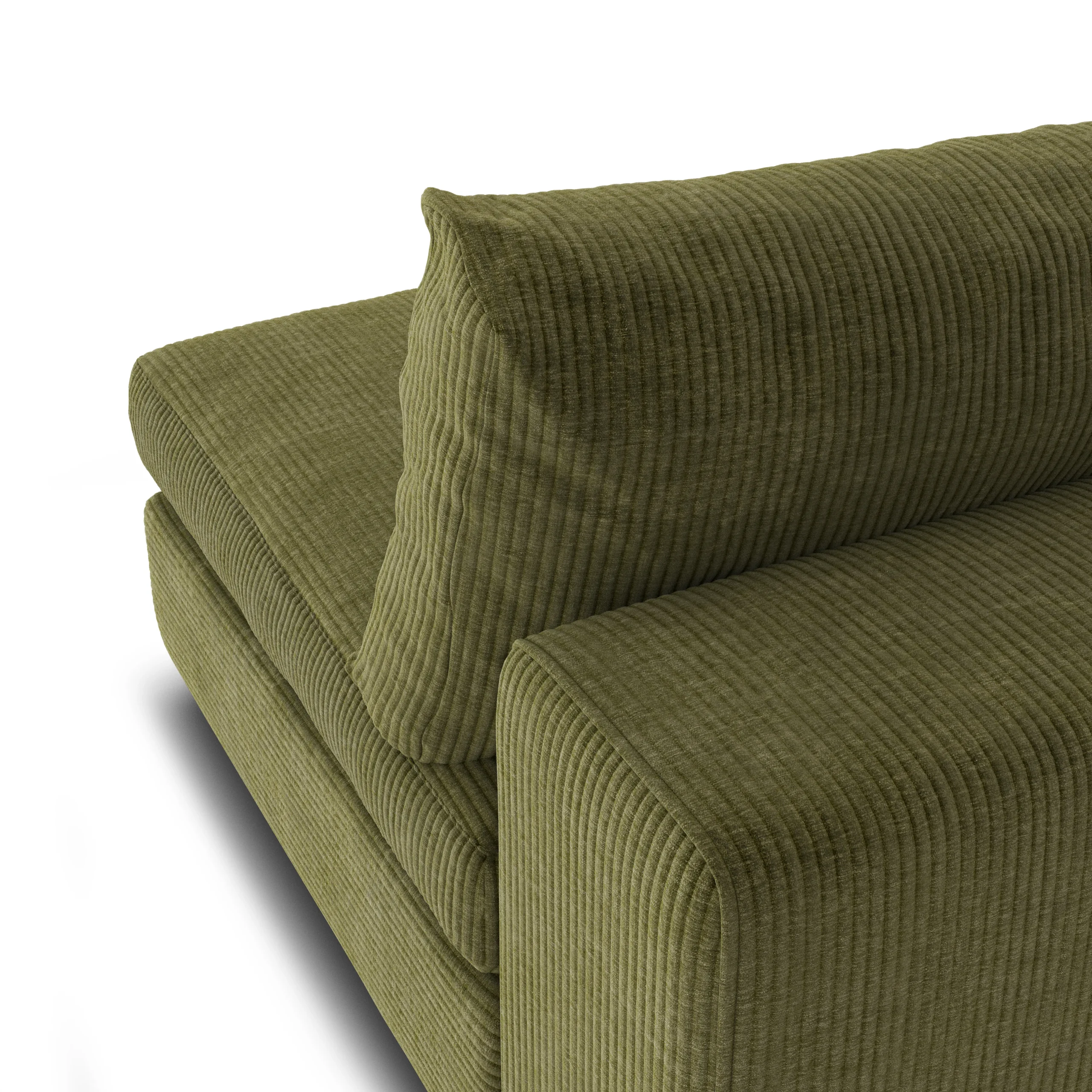 Beta 79_ Armless Modular Sofa - Cypress Green - Image 5