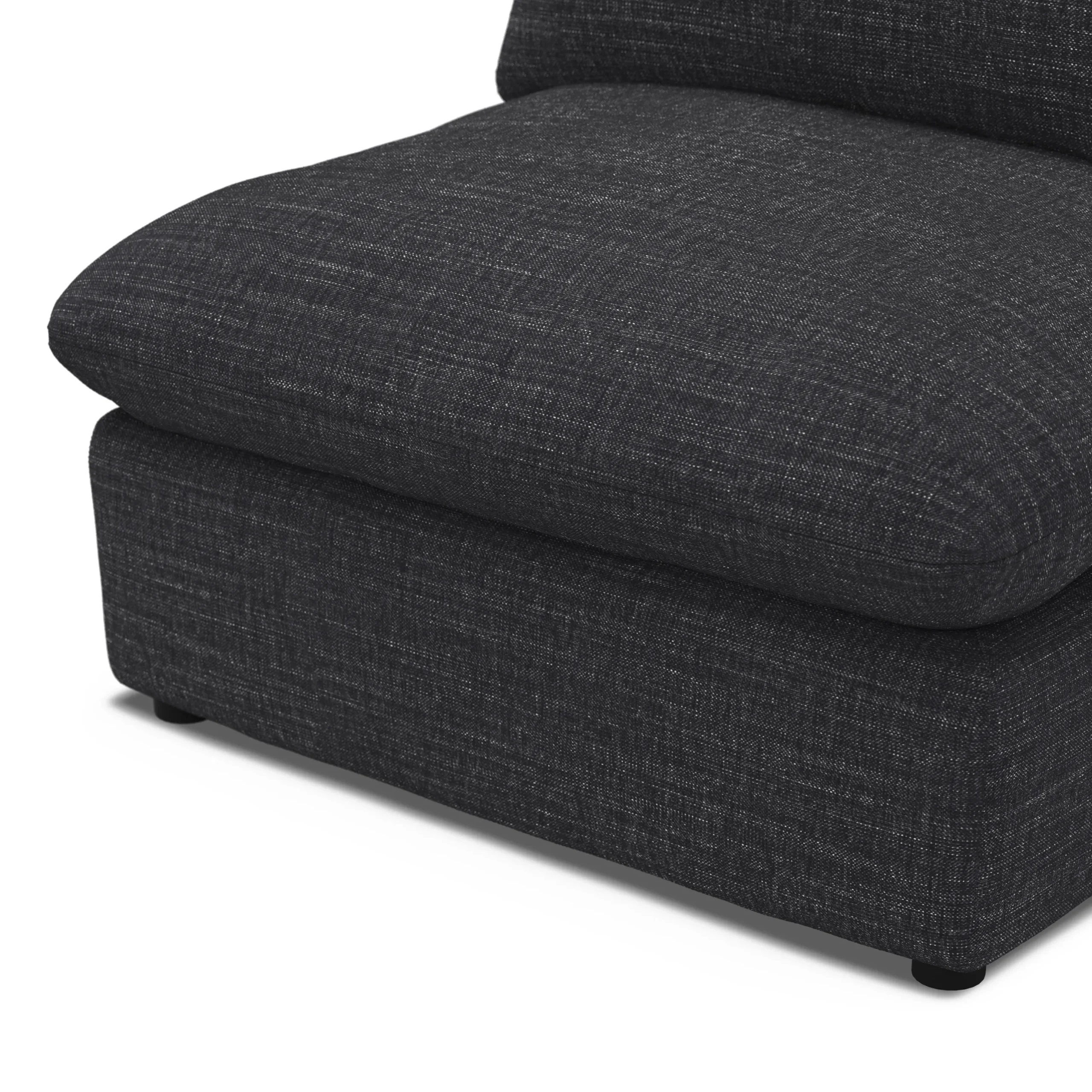 Leigh 39.5_ Armless Chair Module - Napa Charcoal - Image 5